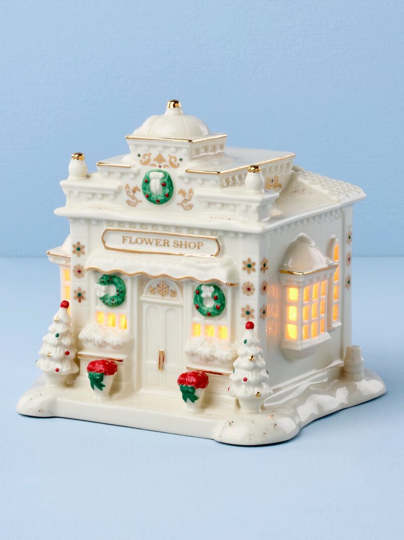 Mistletoe Park Lit Flower Shop Figurine