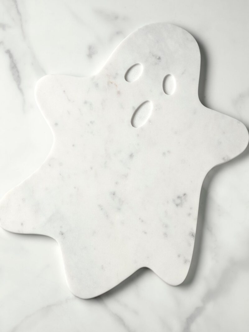 White Marble Ghost Serving Board