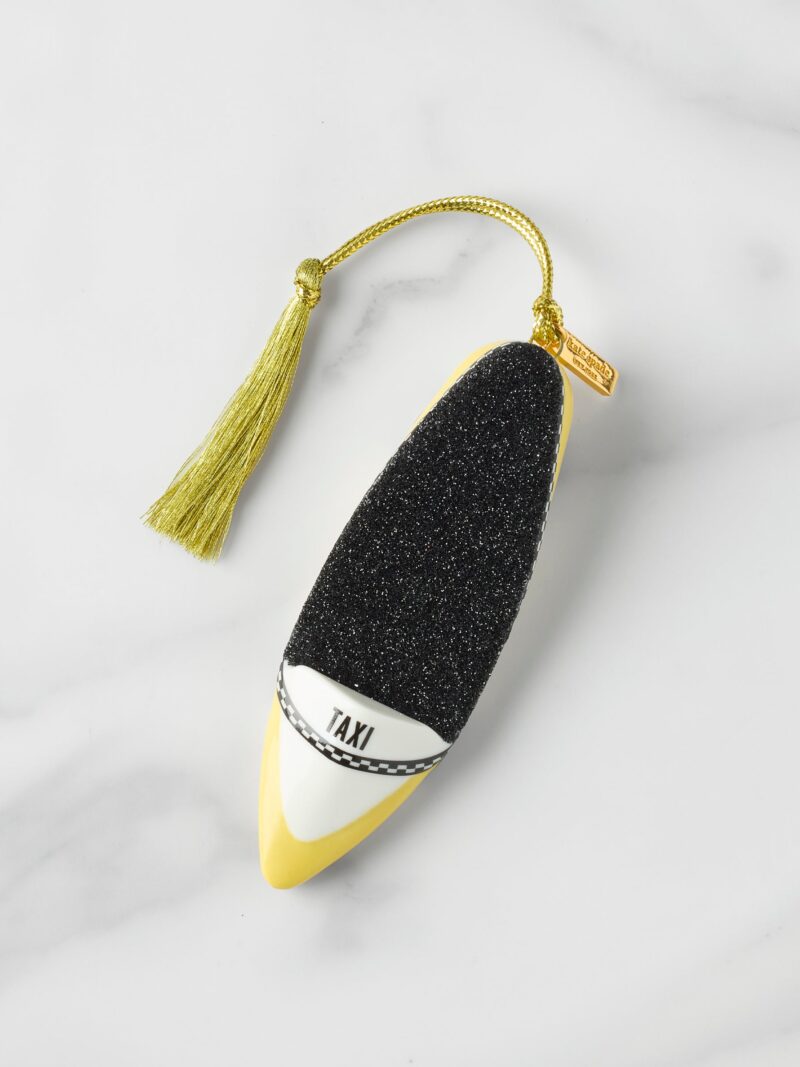 Be Jolly Taxi Shoe Ornament