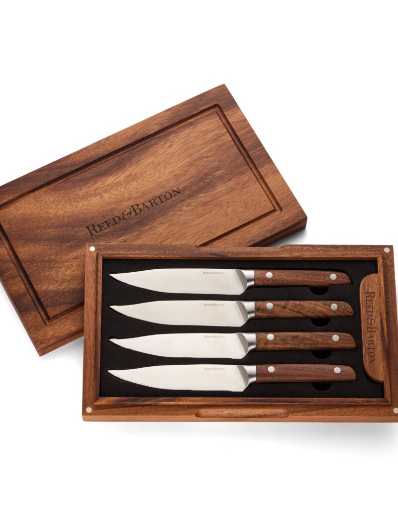 Asher 5 Piece Steak Knife Set With Storage Box